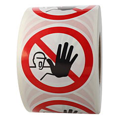 prohibited sign, no access for unauthorized persons, Ø 100 mm - View Product