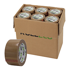 Paketband, 50 mm breit, 66 m Rollenlänge, leise abrollend - Zum Produkt