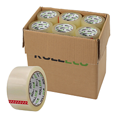 Paketband, 50 mm breit, 66 m Rollenlänge, leise und leicht abrollend - Zum Produkt