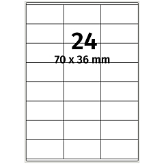 Papieretiketten, 70 x 36 mm - Zum Produkt