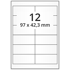 paper labels, 97 x 42.3 mm - View Product