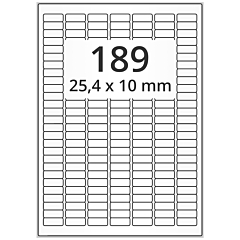 Papier Etiketten, 25,4 x 10 mm - Zum Produkt