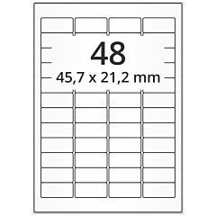 Papier Etiketten, 45,7 x 21,2 mm - Zum Produkt