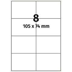 Papier Etiketten, 105 x 74 mm - Zum Produkt