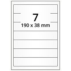 paper labels, 190 x 38 mm - View Product