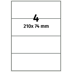 paper labels, 210 x 74 mm - View Product