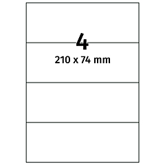 Papier Etiketten, 210 x 74 mm - Zum Produkt