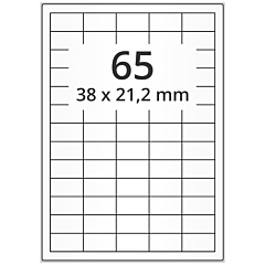 Papier Etiketten, 38 x 21,2 mm - Zum Produkt