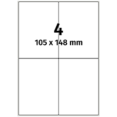 Polyester Etiketten, weiß, 105 x 148 mm - Zum Produkt