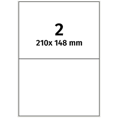 Polyester Etiketten, weiß, 210 x 148 mm - Zum Produkt