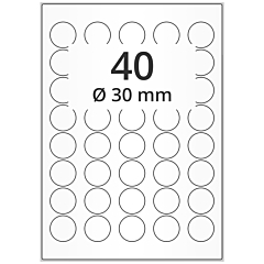 round paper labels, Ø 30 mm - View Product