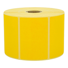 uncoated thermal-eco labels, yellow, permanent, 57.15 x 31.75 mm - View Product