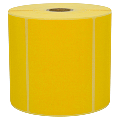uncoated thermal-eco labels, yellow, permanent, 100 x 150 mm - View Product