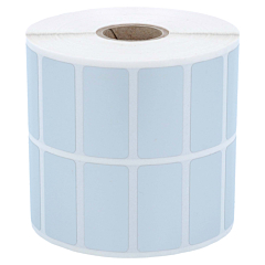 polyester labels, silver, permanent, 38 x 19 mm - View Product