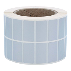 polyester labels, silver, permanent, 38 x 19 mm - View Product