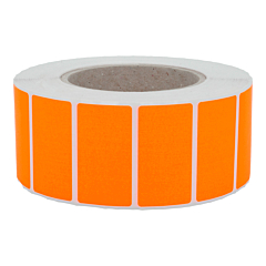 fluorescent paper labels, bright orange, 60 x 40 mm - View Product