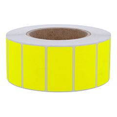 fluorescent paper labels, bright yellow, 60 x 40 mm - View Product