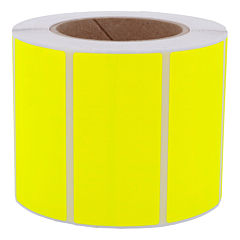 fluorescent paper labels, bright yellow, 105 x 74 mm - View Product