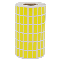 polyester labels, yellow, permanent, 15 x 6.35 mm - View Product