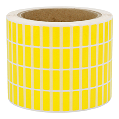 polyester labels, yellow, permanent, 16.5 x 5.1 mm - View Product