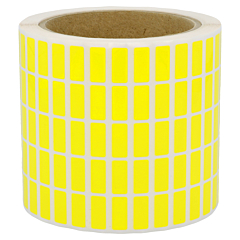 polyester labels, yellow, permanent, 17 x 7.4 mm - View Product