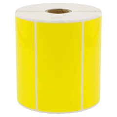 polyester labels, yellow, permanent, 105 x 52 mm - View Product