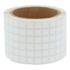 polyester labels, white, permanent, 9 x 9 mm - View Product