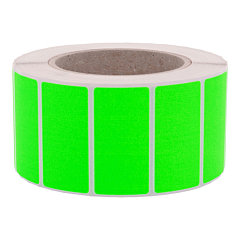 fluorescent paper labels, bright green, 60 x 40 mm - View Product
