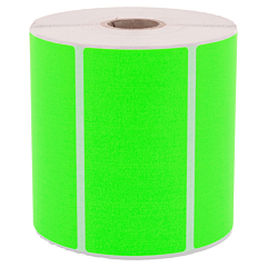 fluorescent paper labels, bright green, 100 x 50 mm - View Product