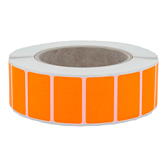 fluorescent paper labels, bright orange, 38 x 23 mm - View Product