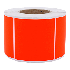 fluorescent paper labels, bright red, 100 x 100 mm - View Product