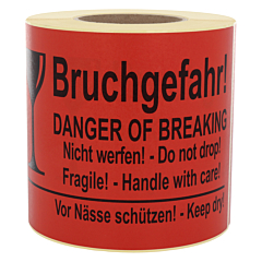 package handling label, paper, 210 x 148 mm - View Product