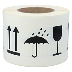 package handling label, polyethylene foil, 150 x 100 mm - View Product