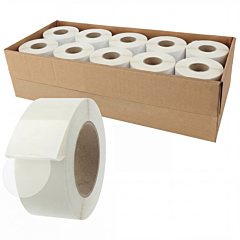 Verschlussetiketten, Polyethylen, Ø 50 mm, 10 Rollen im Karton - Zum Produkt