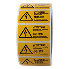warning labels, W012, 50.8 x 25.4 mm - View Product