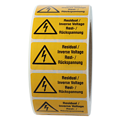 warning labels, W012, 50.8 x 25.4 mm - View Product