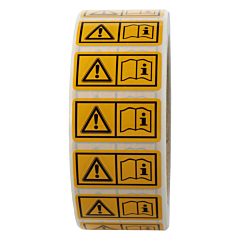 warning labels, W012, 38 x 19 mm - View Product