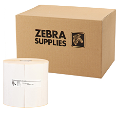 zebra original 800264-255 thermal-top labels, 101.6 x 63.5 mm, 12 rolls per box - View Product