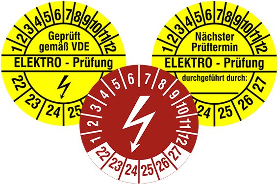 Prüfplaketten Elektro