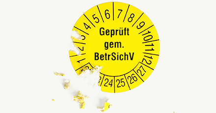 Prüfplaketten gemäß BetrSichV