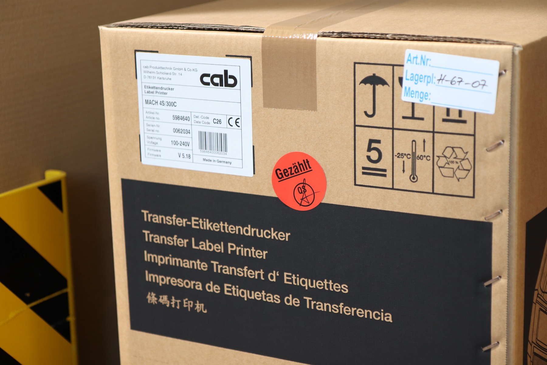 Markierungspunkte farbig für die Inventur