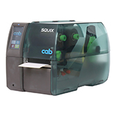 cab SQUIX 4 Typenschild Drucker mit breiter Materialführung für vielseitige Etikettenformate.